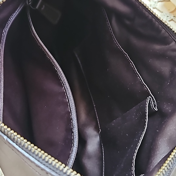 Coach Kristin Dark Brown Leather Hobo Shoulder Bag Purse No. 19314 - Picture 7 of 9